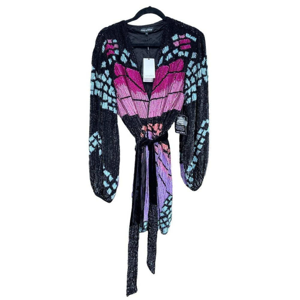 Retrofete Gabrielle Robe in Butterfly - Picture 6 of 11